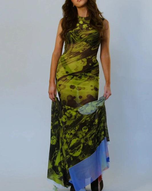 Solar Flare Recycled Maxi Dress