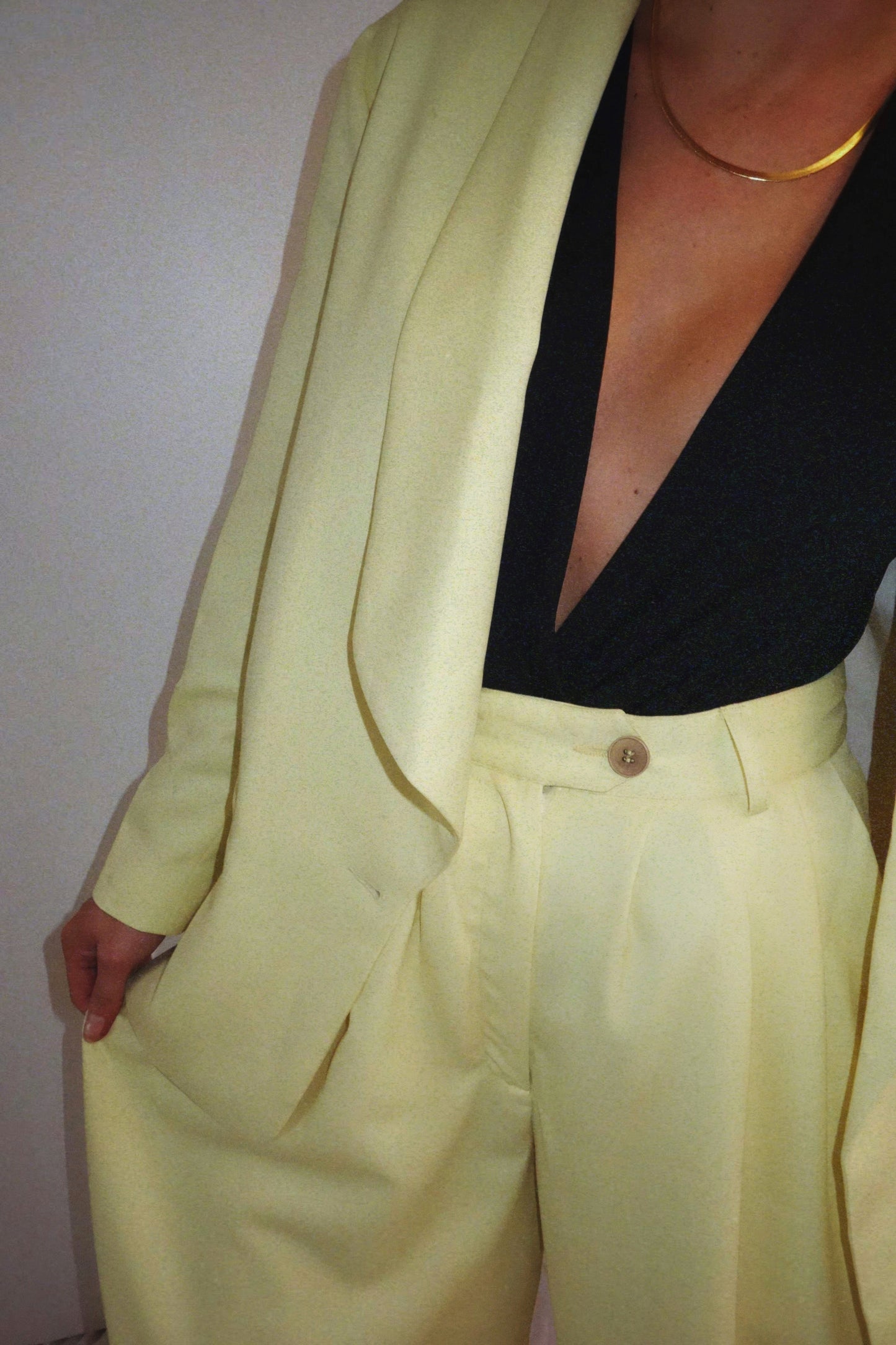 Curved Lapel Blazer