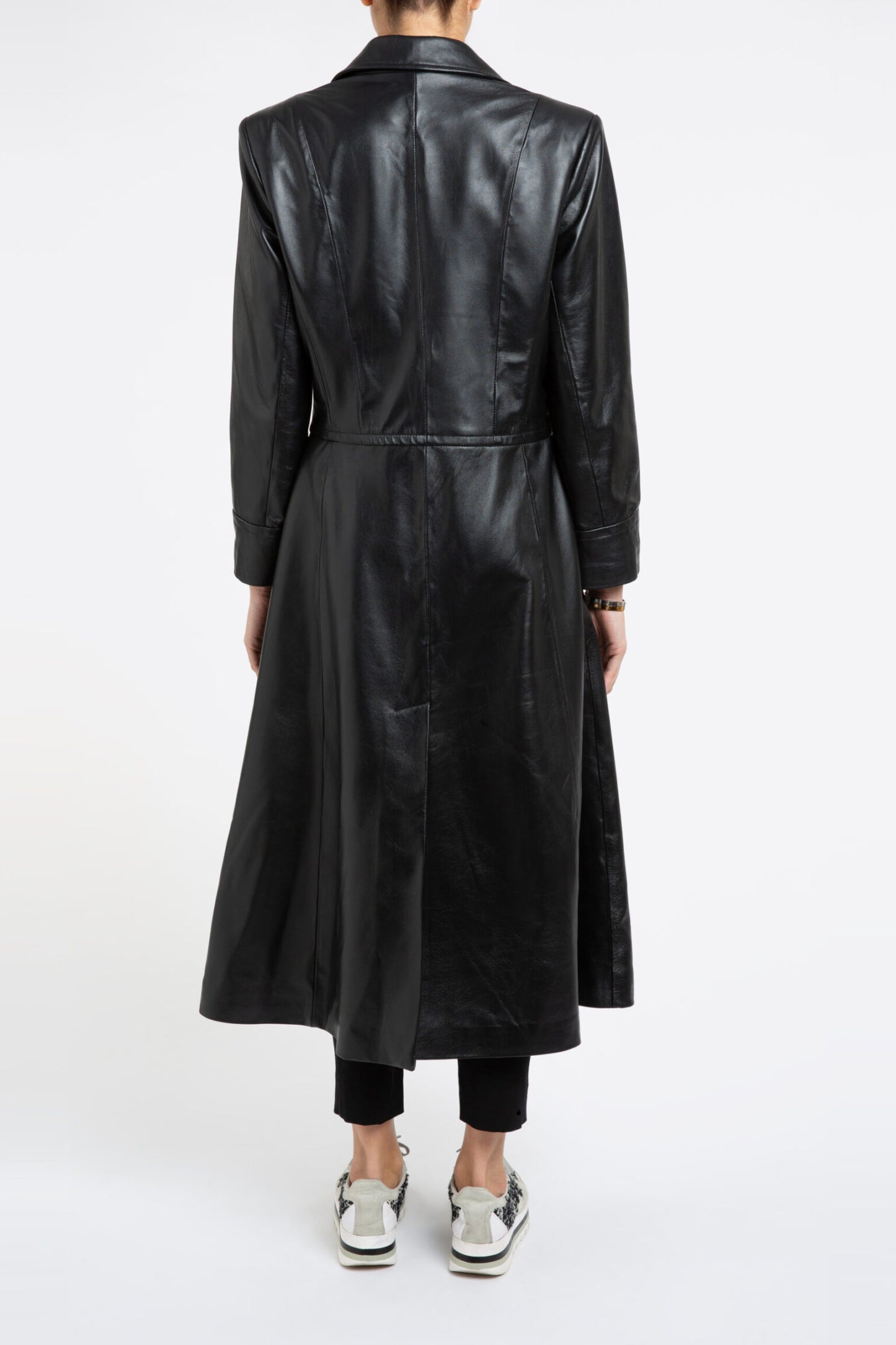 Oversize 70s Leather Trench Coat